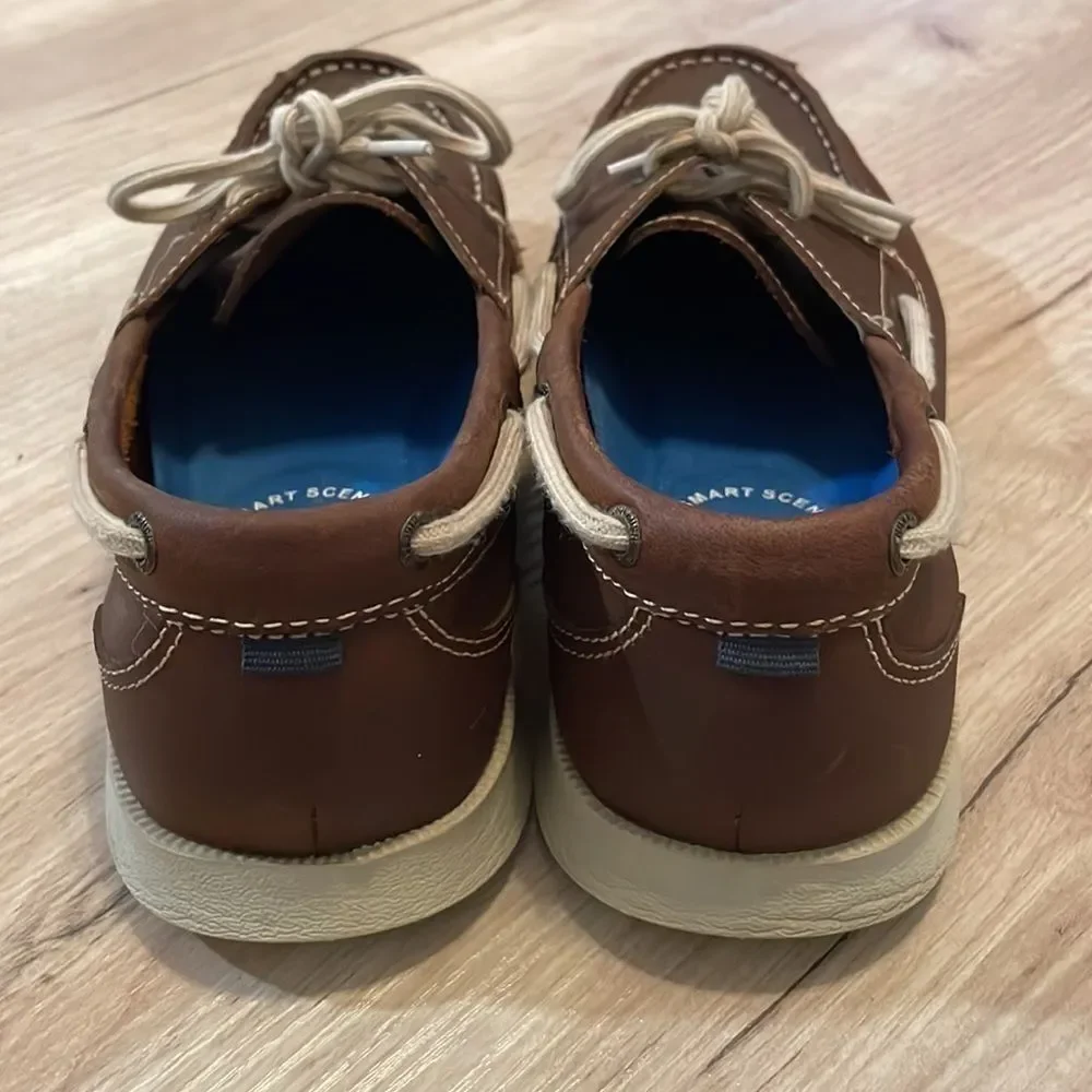 Nunn Bush Brown Top Sider Casual Memory Foam Classic Slip On Size 9.5